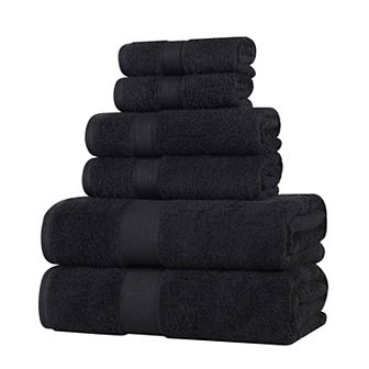 SUPERIOR Oregon Solid Cotton 6 pc Towel Set