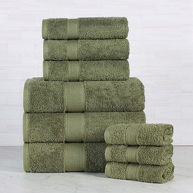 SUPERIOR Oregon Solid Cotton 9-pc. Towel Set