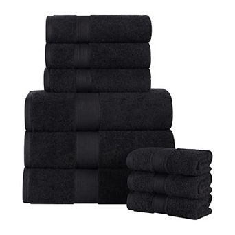 SUPERIOR Oregon Solid Cotton 9 pc Towel Set