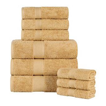 SUPERIOR Oregon Solid Cotton 9 pc Towel Set