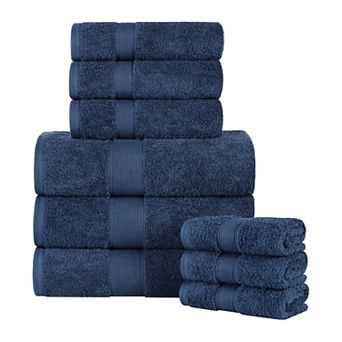 SUPERIOR Oregon Solid Cotton 9 pc Towel Set