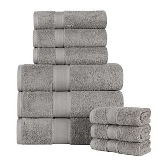 SUPERIOR Oregon Solid Cotton 9 pc Towel Set