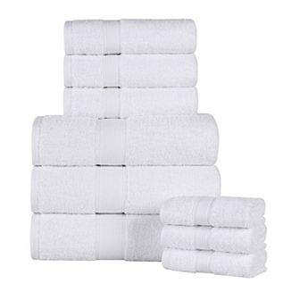 SUPERIOR Oregon Solid Cotton 9 pc Towel Set
