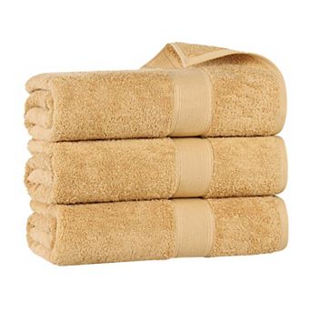 SUPERIOR Oregon Solid Cotton 3 pc Bath Towel Set