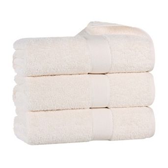 SUPERIOR Oregon Solid Cotton 3 pc Bath Towel Set