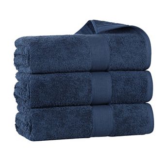 SUPERIOR Oregon Solid Cotton 3 pc Bath Towel Set