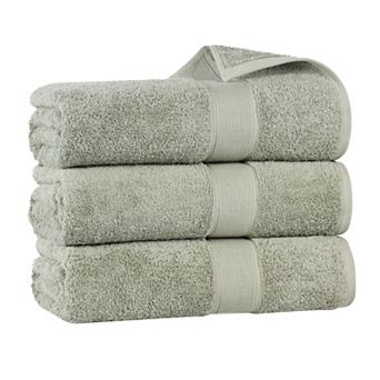 SUPERIOR Oregon Solid Cotton 3 pc Bath Towel Set