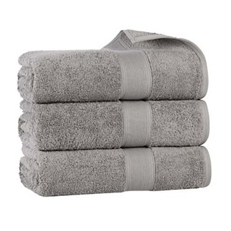 SUPERIOR Oregon Solid Cotton 3 pc Bath Towel Set