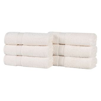 SUPERIOR Oregon Solid Cotton 6 pc Hand Towel Set