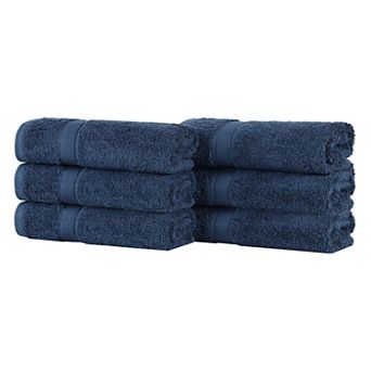 SUPERIOR Oregon Solid Cotton 6 pc Hand Towel Set