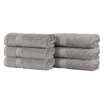 SUPERIOR Oregon Solid Cotton 6 pc Hand Towel Set