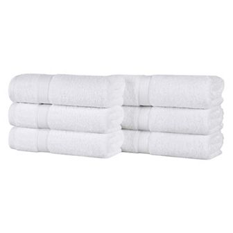 SUPERIOR Oregon Solid Cotton 6 pc Hand Towel Set