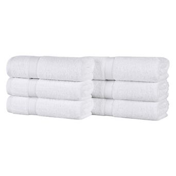 SUPERIOR Oregon Solid Cotton 6 pc Hand Towel Set