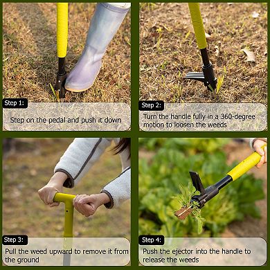 4 Claw Stand-Up Weed Puller Tool