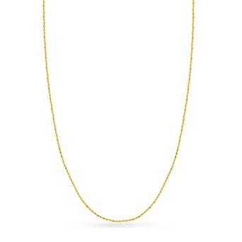 Color Romance 14k Gold Twisted Dorica Chain Necklace