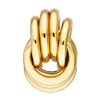 Color Romance 14k Gold Love Knot Stud Earrings