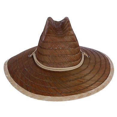 San Diego Hat Company Kids Straw Lifeguard Hat with Chin Strap Cord