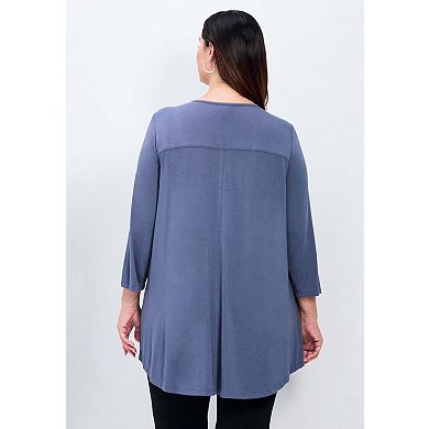 Avenue Women's Plus Size Sara Everyday Scoop Neck Tunic