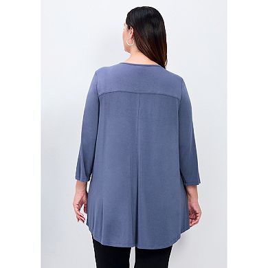 Avenue Women's Plus Size Sara Everyday Scoop Neck Tunic