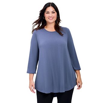 Avenue Women's Plus Size Sara Everyday Scoop Neck Tunic