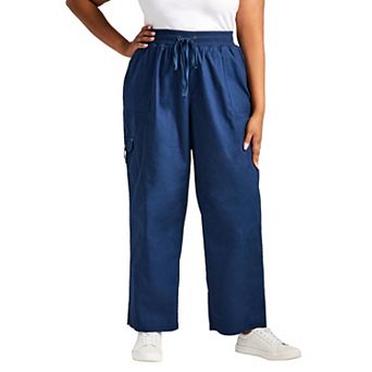 Avenue Women's Plus Size Cotton Cargo Pant