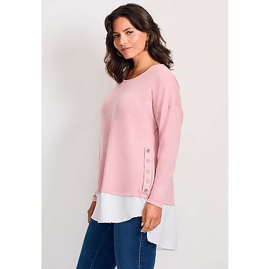 Avenue Women's Plus Size Dakota Duet Top