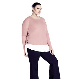 Avenue Women's Plus Size Dakota Duet Top