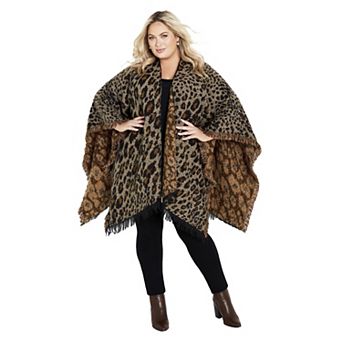 Avenue Women's Plus Size Isabella Poncho Cape