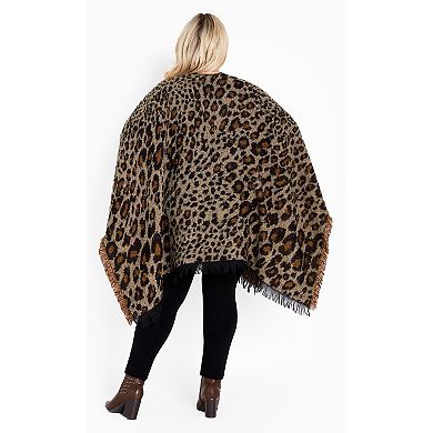 Avenue Women's Plus Size Isabella Poncho Cape