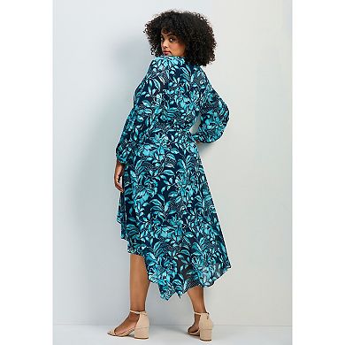 Avenue Women's Plus Size Endless Love Chiffon Dress