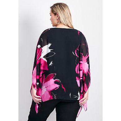 Avenue Women's Plus Size Take Me Out Embellished Blouse