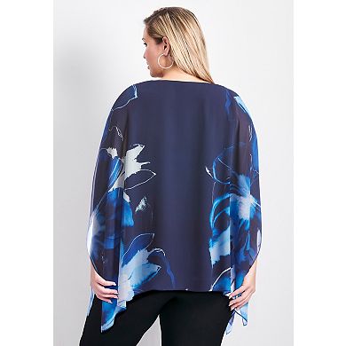 Avenue Women's Plus Size Take Me Out Embellished Blouse
