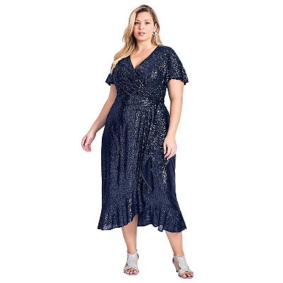 blue sequin plus size dress Elegant Light Blue Sequin Evening Gown with Tulle