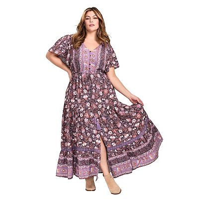 chinese dress ladies Avenue Women's Plus Size Maxi Sleep Dress main image 0