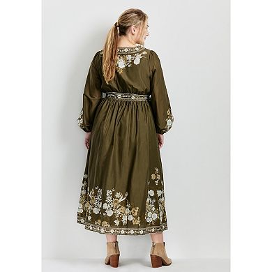 Avenue Women's Plus Size Ethereal Escape Maxi Dress