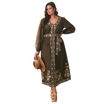 Avenue Women's Plus Size Ethereal Escape Maxi Dress