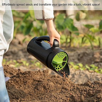 Handheld Seed Spreader Adjustable Shaker