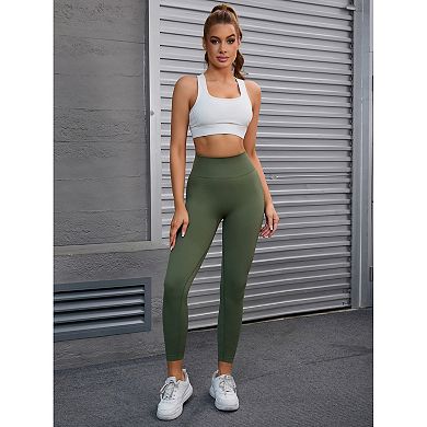 2 Packs Women's High Waisted Leggings Tummy Control Cycling Running Workout Pants