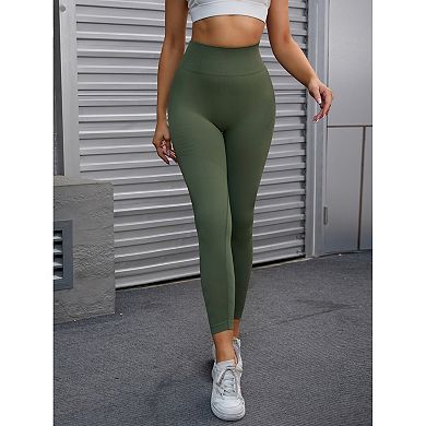 2 Packs Women's High Waisted Leggings Tummy Control Cycling Running Workout Pants