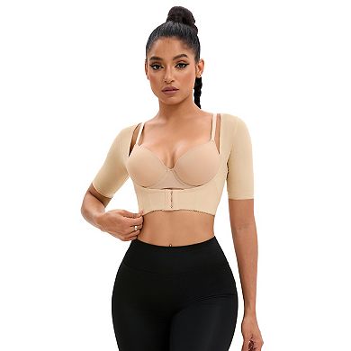 2 Packs Women's Front Hook Closure Bust Shaperwear Vest Compression Sleeves Slimming Tops