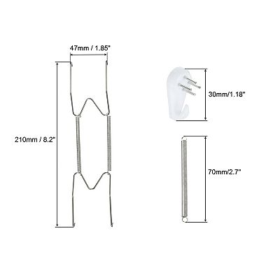 10Pcs Plate Hanger, Brass Invisible Wall Plate Hangers with 10Pcs Wall Hooks for Decorative Plates