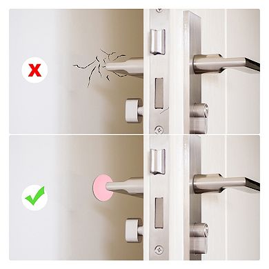 12Pcs Door Stopper Wall Protector, Self Adhesive Bumper