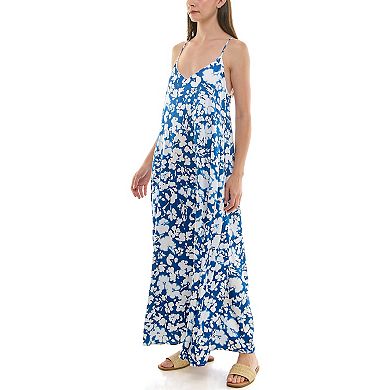 Women's Nicole Miller Print Maxi Slip Dress