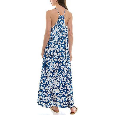 Women's Nicole Miller Print Maxi Slip Dress