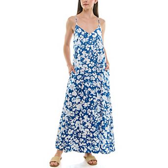 Women's Nicole Miller Print Maxi Slip Dress