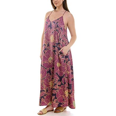 Women's Nicole Miller Maxi Satin Slip Dress