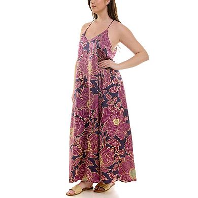 Women's Nicole Miller Maxi Satin Slip Dress