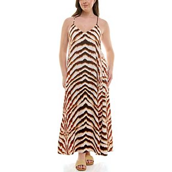 Women's Nicole Miller Maxi Satin Slip Dress