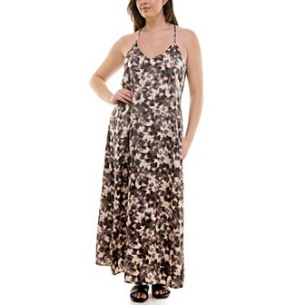 Women's Nicole Miller Maxi Satin Slip Dress