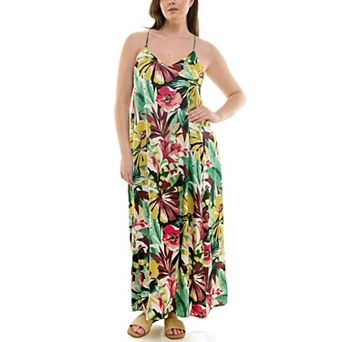Women's Nicole Miller Maxi Satin Slip Dress